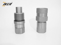 Changeur rapide de flexibles hydrauliques 3/8'' VEP à filetage, à verrouillage par plaque plate, haute pression 48MPa, pour brise-roche d'excavatrice FT PST