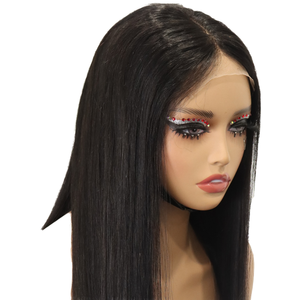 Парик из натуральных вьетнамских волос, класс 10А, с двойной вытяжкой, 13x4, для крепления косметическим клею, прямой, короткий, без клея, модель «Боб» - Product Image 2