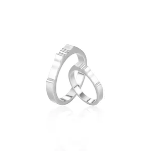 Best Price Of couple ring stainless steel Matching Promise Rings For Couples gift for girlfriend Metal Ring