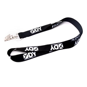 Yudi YDSS-0108 rộng màu đen <span class=keywords><strong>Polyester</strong></span> cổ dây lụa màn hình in ID chủ thẻ tên Tag cho triển lãm thương mại kinh doanh - Product Image 4