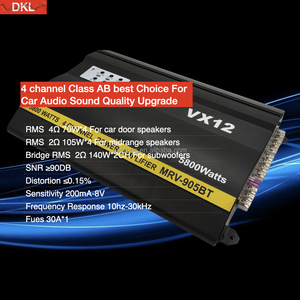 Klang qualität Kunden spezifisch RMS <span class=keywords><strong>75W</strong></span> 4CH Auto Subwoofer Lautsprecher verstärker 4 Kanäle Peak 5800W Voll bereich Auto verstärker Klasse AB