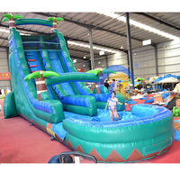 Vente en gros Toboggan aquatique gonflable Pullovers commerciaux Toboggan aquatique gonflable Parc aquatique Toboggans gonflables pour enfants et adultes