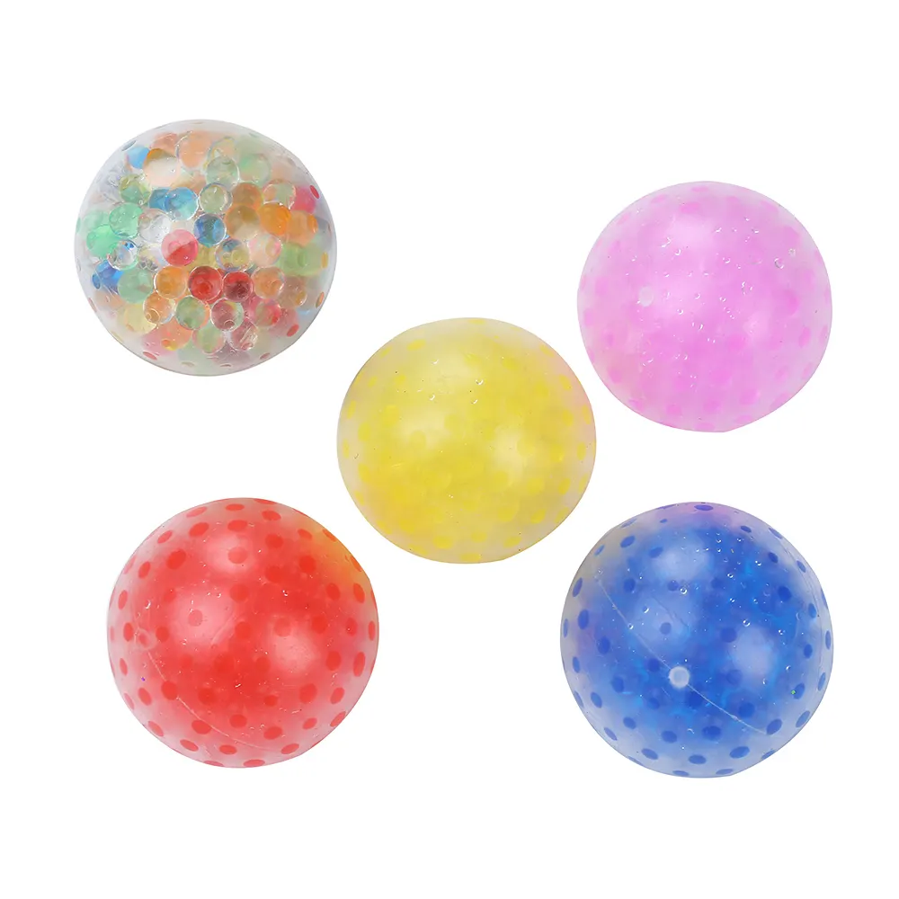 Il nuovo stile divertente all'ingrosso gel perline borsa a rete spremere perline palla giocattolo palla antistress per palline giocattolo antistress