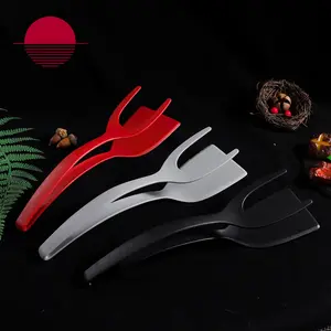 Hot Sales Kitchen Utensil Small Tool Spatula Cooking Tool 1 Piece Multi-function 2 In 1 Non Stick Pan Cooking Pliers Easy To Use