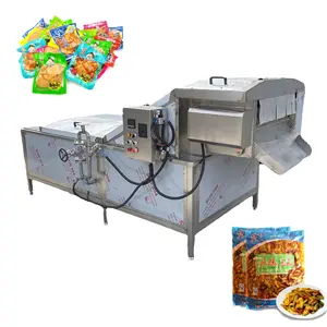 Horizontal water bath spout pouch pasteurization equipment fruit jam pasteurizer pasteurizing machine for pickles