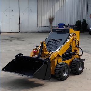 Pengiriman gratis Euro 5 Minicargador Mini diesel Track Loader Skid Steer dengan pemotong rumput - Product Image 2