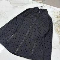 Conjunto de Chaqueta de Yoga de Última Moda, Secado Rápido, Diseño de Puntos Negros, Ajuste Ceñido, para Entrenamiento Físico (Envío desde Almacén en EE. UU.)