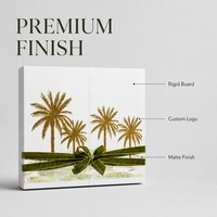 Boîte cadeau en papier rigide de luxe, finition mate, impression de logo personnalisée, emballage pour bijoux et cosmétiques, OEM, étiquette privée personnalisée, vente en gros