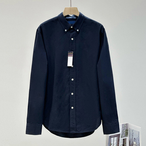 <span class=keywords><strong>Camisa</strong></span> Oxford de <span class=keywords><strong>Manga</strong></span> <span class=keywords><strong>Larga</strong></span> para <span class=keywords><strong>Hombre</strong></span> TIANCHEN, de Algodón Puro, Color Sólido, Cómoda, de Diseñador, de Alta Calidad y Lujo # RL-014 - Product Image 2