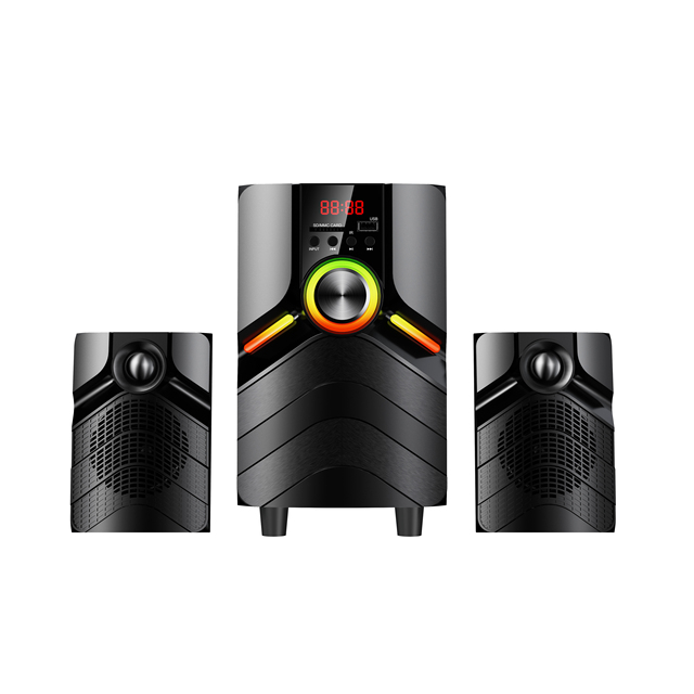 Home Theater Multimedia Sound Speaker 2.1 with for 5.2 and Digital Amplifier for Computer Wooden System