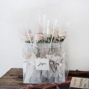 JAYWOOD-ramo de flores transparente de celofán, a prueba de polvo, para envolver papel, Material de decoración, floristería, venta al por mayor - Product Image 4