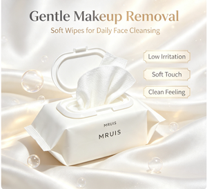 Lingettes démaquillantes MRUIS, formule douce et hydratante pour un nettoyage rapide, lingettes faciales jetables pour le nettoyage quotidien de la peau en voyage - Product Image 3