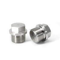 Grand stock de bouchon à trou transparent 1/8 "-4" bouchon hydraulique Ss HEX HEAD PLUG