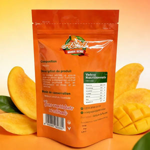 Bolsas de plástico personalizadas papel de aluminio a prueba de olores 70g 226G 500g galletas en polvo galletas chips dulces aperitivos comida gomosa bolsa de pie - Product Image 6