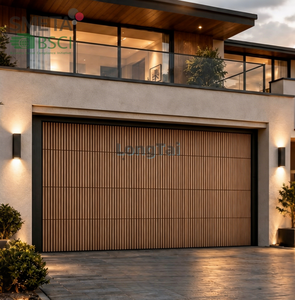 Puerta de Garaje Seccional de Madera Sólida Estilo Cape Cod LONGTAI, Puerta Decorativa para Villa Costera - Product Image 3