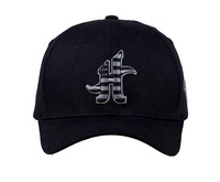 China 6 paneles de algodón negro liso en blanco Flex ajustable banda elástica para el sudor ajuste barato gorra deportiva de béisbol sombrero