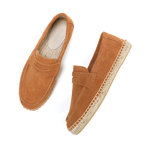 Espadrilles en <span class=keywords><strong>daim</strong></span> de luxe unisexes pour femmes, mocassins à enfiler, chaussures plates confortables pour l'été et le printemps, 100% naturelles, faites à la main - Product Image 4