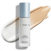 PINNSKIN Fond de Teint Liquide Hydratant à Changement de Couleur Niacinamide Squalane Éclaircissant Base de Maquillage Visage Marque Privée OEM