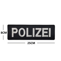 Ensemble de patchs tactiques brodés pour gilet, badges de moral, bandes dorsales et de poitrine, patchs de bras en tissu sergé avec fixation auto-agrippante
