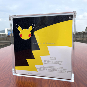 Boîte de collection magnétique polie de qualité supérieure VMAX <span class=keywords><strong>Jolteon</strong></span> Flareon <span class=keywords><strong>Pokemon</strong></span> TCG Vitrine acrylique - Product Image 5