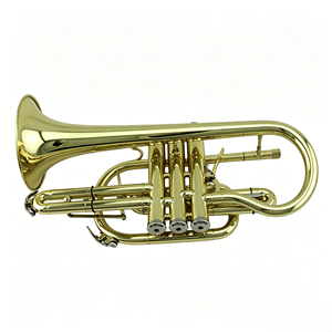 <span class=keywords><strong>Cornet</strong></span> B bémol professionnel Tide Music en laque dorée avec système Tigger - Product Image 2