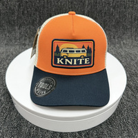 Topi Trucker 5 Panel dengan Jaring Belakang, Bordir 3D, Patch dan Stiker Custom, Label, dan Logo Karet, Laris Terjual