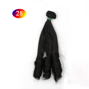 Di alta qualità 20-100cm Mini <span class=keywords><strong>giocattolo</strong></span> bambola parrucca ad alta temperatura in fibra sintetica romani capelli ricci Super fai da te parrucca con materiale plastico - Product Image 6