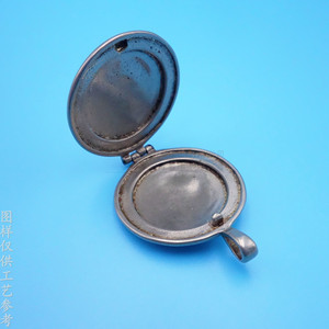 Antique Bronze Flip Top Pendant <b>Copper</b> Alloy Photo <b>Frame</b> Necklace Charm Unisex Gift Jewelry - Product Image 3