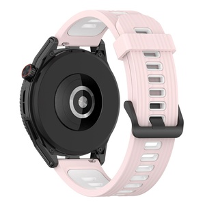 Correa de Reloj Deportiva de Silicona de Repuesto de 20/22 mm para Huawei <span class=keywords><strong>Watch</strong></span> <span class=keywords><strong>GT3</strong></span> <span class=keywords><strong>SE</strong></span>, Correa de Silicona de Doble Color para Huawei - Product Image 5