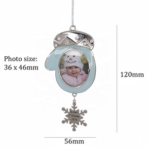 Cornice Portafoto Moderna in Lega di Alluminio per Neonati, Ornamento per Albero di <span class=keywords><strong>Natale</strong></span>, Decorazione per Casa e Famiglia per Occasioni Speciali - Product Image 4