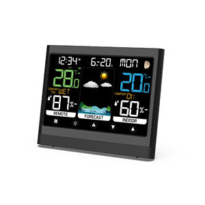 Estación Meteorológica Inalámbrica de Color de 433Mhz, medidor de humedad de temperatura interior/exterior, alerta de riesgo de molde, índice de calor, medidores de <span class=keywords><strong>rocío</strong></span> - Product Image 1