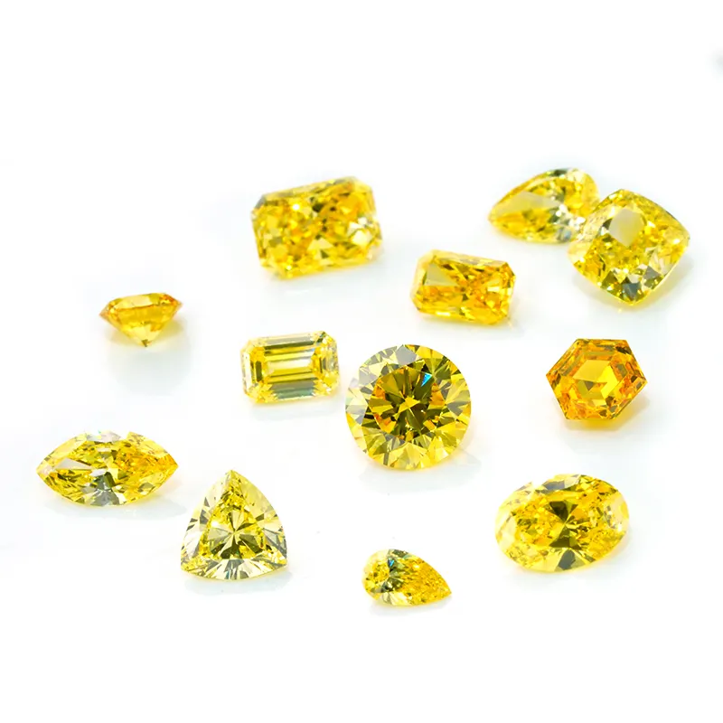 Stars gem Großhandel Hersteller 1 Karat Billionen ovales Kissen Phantasie schneiden VS VVS gelb Labor gewachsen Diamanten Verkauf auf Lager