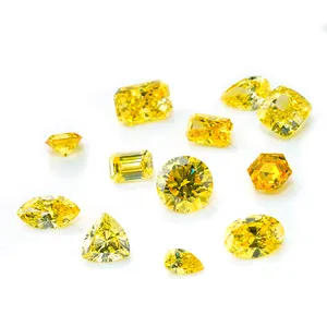 Starsgem fabricante por atacado 1 quilate trilhão oval almofada fantasia corte VS VVS amarelo laboratório crescido diamantes venda em estoque