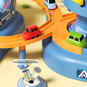 Chengji Circuit de Dinosaures <span class=keywords><strong>Garage</strong></span> Jouet Voiture de Dessin Animé Ensemble de Circuit d'Aventure Jouet Interactif avec Mini Voitures et Obstacles - Product Image 3