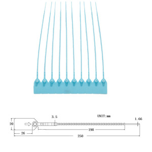 Precintos de Seguridad de Plástico a Prueba de Manipulación con Códigos Grabados con Láser, Certificación ISO, Resistencia de Cable de 280N para Rastreo de Carga - Product Image 3