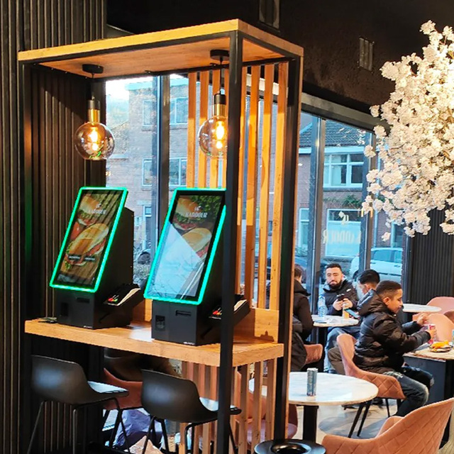 21.5/23.6/32inch Self Ordering Touch Screen Kiosk for Restaurant Floor Standing Self Service Ordering Machine POS NFC  QR CODE