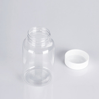 Bouteille de pilules en plastique pour animaux de compagnie personnalisée de 250, 300, 500, 700 ml, emballage en plastique, bouteille de pilules de vitamines, bouteille de capsules ambrée avec bouchon de sécurité pour enfants