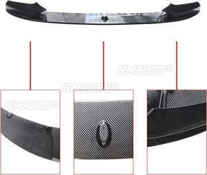 <b>Car</b> Front Bumper Lip <b>Diffuser</b> Splitters Body Kit Aprons Trim <b>for</b> BMW F10 5 Series 535i 528i M Sport 2011-2016 Carbon Fiber Style - Product Image 4