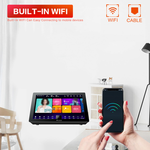 KV-X5 15.6 Inch 6T Portable 1080P Touch Screen All in One Family <strong>Karaoke</strong> Machine with Wireless <strong>Mixer</strong> Microphone - Product Image 3