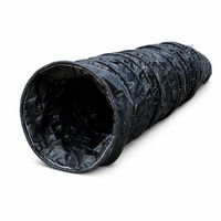 Conduit de ventilation à pression négative noir de haute qualité pour l'exploitation minière, ignifuge, antistatique, durable, flexible, pour l'air.