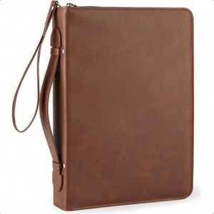 Waterproof Spiral Bound A3 Address <b>Book</b> with Embossed Logo Design PU Leather Cover - Product Image 1
