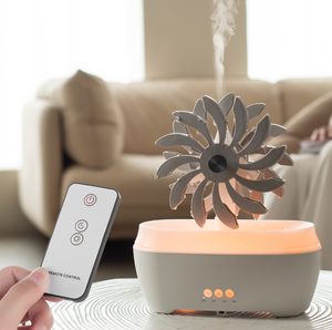 2024 nuova innovazione unica diffusore di aromaterapia mulino a vento yogo rilassare luce colorata umidificatore d'aria olio essenziale diffusore di aroma - Product Image 4