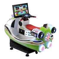 Machine interactive de balançoire de simulation de moto 3D pour enfants jeu de voiture à bascule à pièces pour enfants