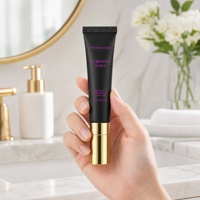 Crème Apaisante Contour des Yeux à la Glycérine et Vitamine E pour Peaux Sensibles avec Oligopeptides Effet Lissant Végétalienne Marque Blanche