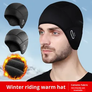 Bonnet de cyclisme chaud pour l'automne et l'hiver, doublure de casque, couvre-tête coupe-vent, décontracté, course à pied, <span class=keywords><strong>ski</strong></span>, extérieur - Product Image 3
