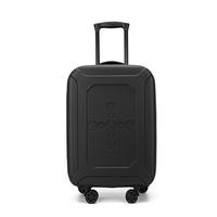 Valise pliable pour ordinateur portable avec roulettes fixes, fermeture éclair, poignée télescopique, unisexe, avec serrure