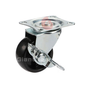 Wholesale 1 Inch 1.25Inch 1.5 Inch 2 Inch 2.5 Inch 3 Inch Fixed Light Duty Black PP Caster <strong>Wheels</strong> - Product Image 4