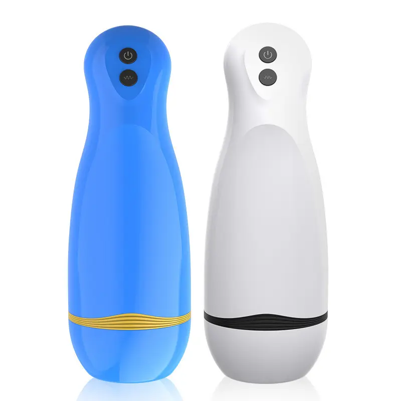 Waterproof Male Hands-Free Electric Strong Shock Voice Penis Vibrator Toy Automatic Masturbation Cup