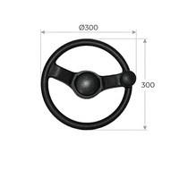 Setir Forklift Merek Kaihua Model KH-FXP-01 Laris Manis, Suku Cadang Pengganti Berkinerja Tinggi Warna Hitam 300mm*300mm Bahan Berkualitas