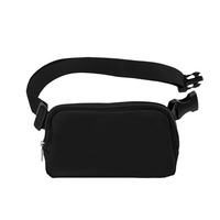 Tas Selempang Pinggang Wanita Pria Modis, Bahan Nylon Polyester, Tahan Air, Bergaya